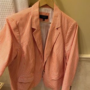 Talbots 20w seersucker jacket